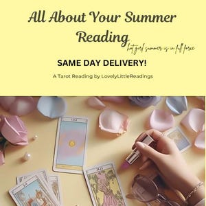 ENTREGA NO MESMO DIA! Tudo sobre o seu verão - Leitura de cartas de tarô