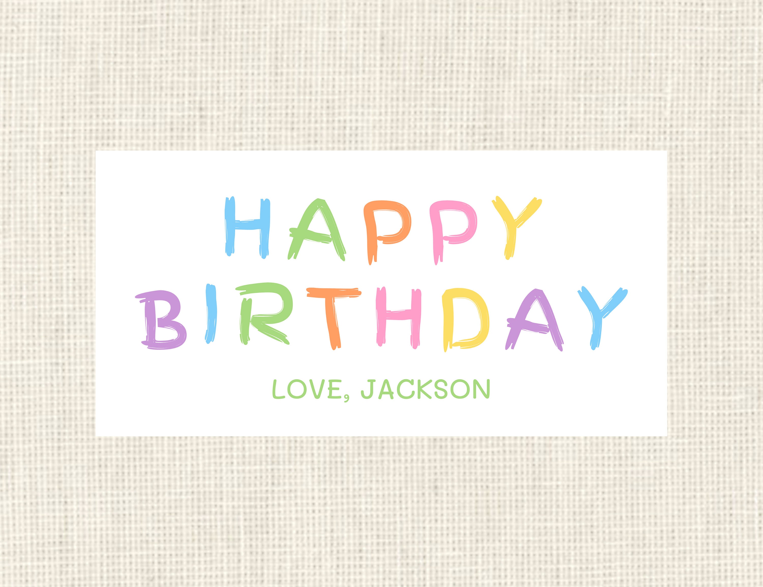 Birthday Calling Cards/ Enclosure Gift Tags Favor Tags/ Girls / Sisters /  Gingham / Party -  Australia