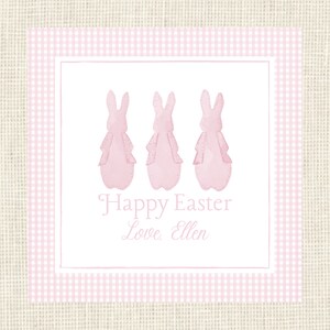 Watercolor Easter Tags / Spring Gift Tags / Bunny