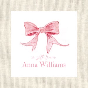 Pink Bow Gift Enclosure Cards
