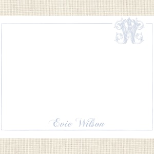 Personalized Family Monogram  Stationery / Fancy stationery / Classic / Custom / Watercolor