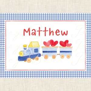 Personalized Valentine's Day Placemat / Valentine Easter Placemat