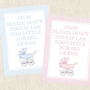 Please Don&#39;t Touch Car Seat Tag Laminated with strap