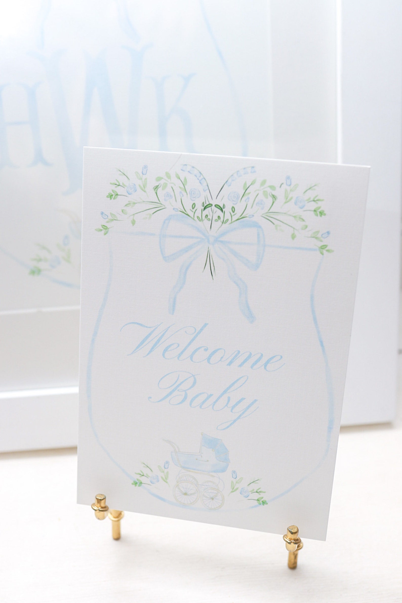 Watercolor Baby Milestone Cards Two Sided / Floral Crest / Gift / Baby ...