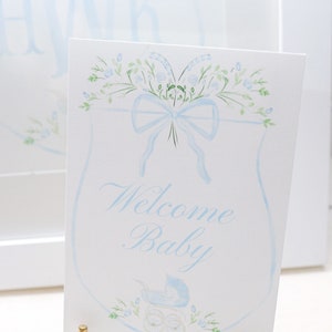 Watercolor Baby Milestone Cards Two Sided / Floral Crest / Gift / Baby ...