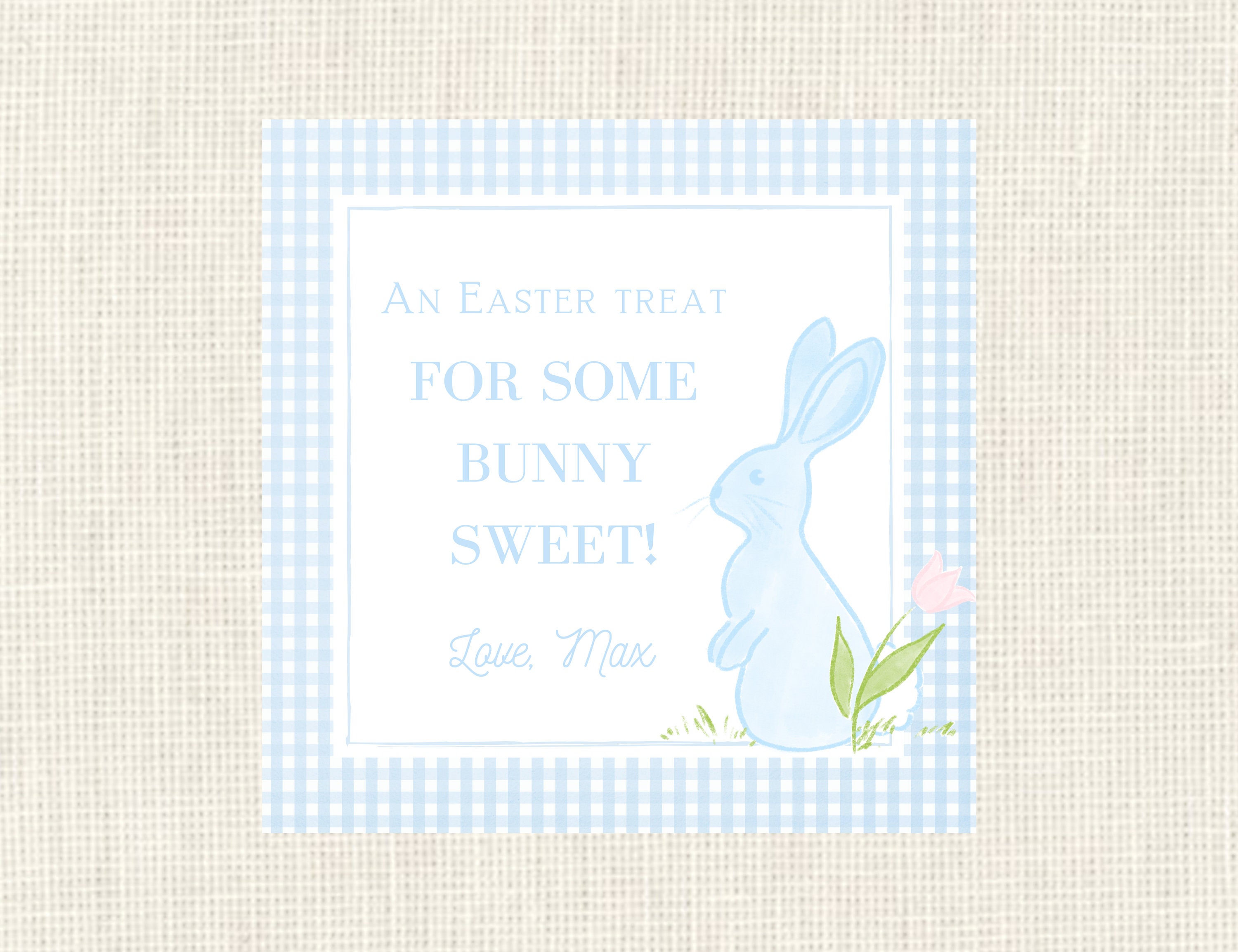 Watercolor Easter Tags / Spring Gift Tags / Bunny -  Ireland