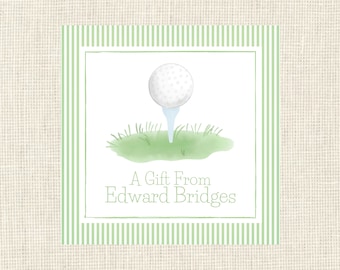 Boys Golf Gift Enclosure Cards/ Birthday Party Tags