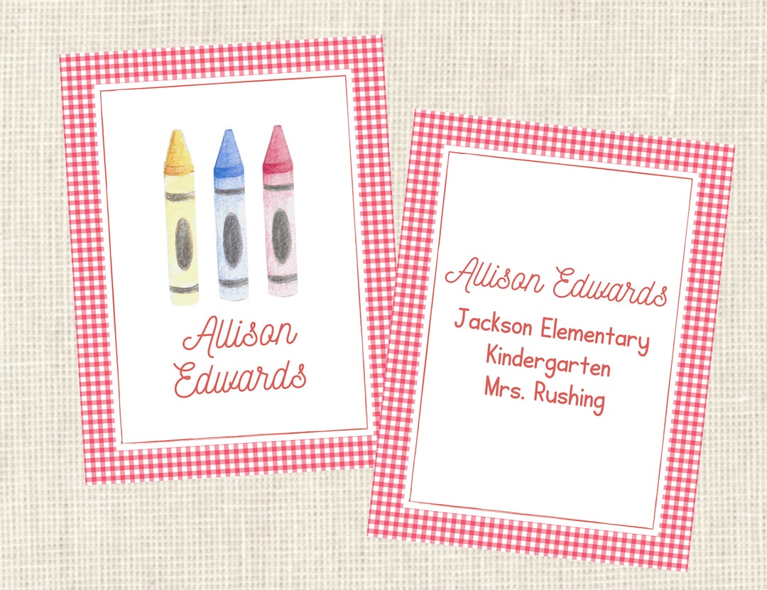 Backpack Bag Tag Personalized / Back to School Book Bag Tag/ Etsy