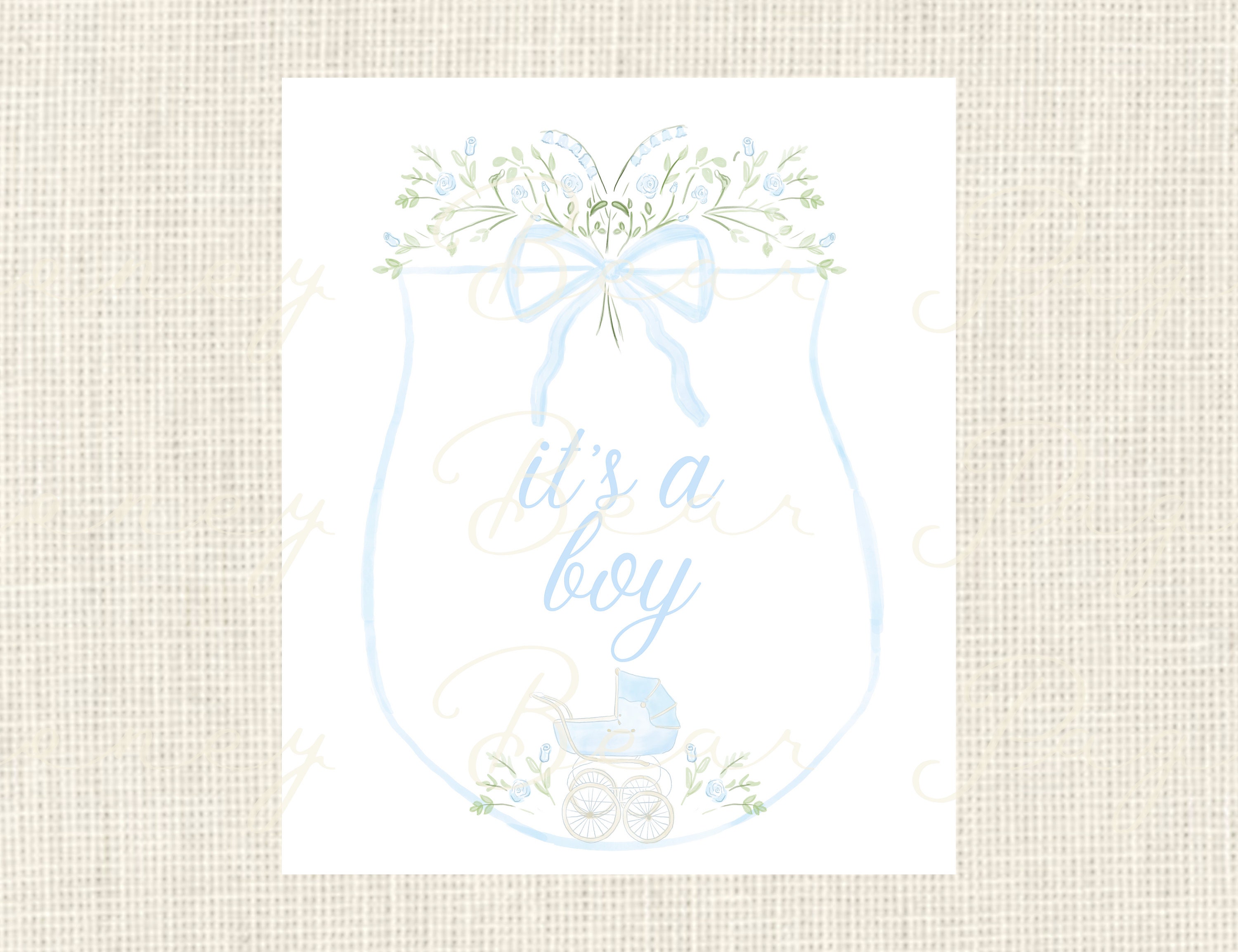 Hospital baby sign Baby announcement sign