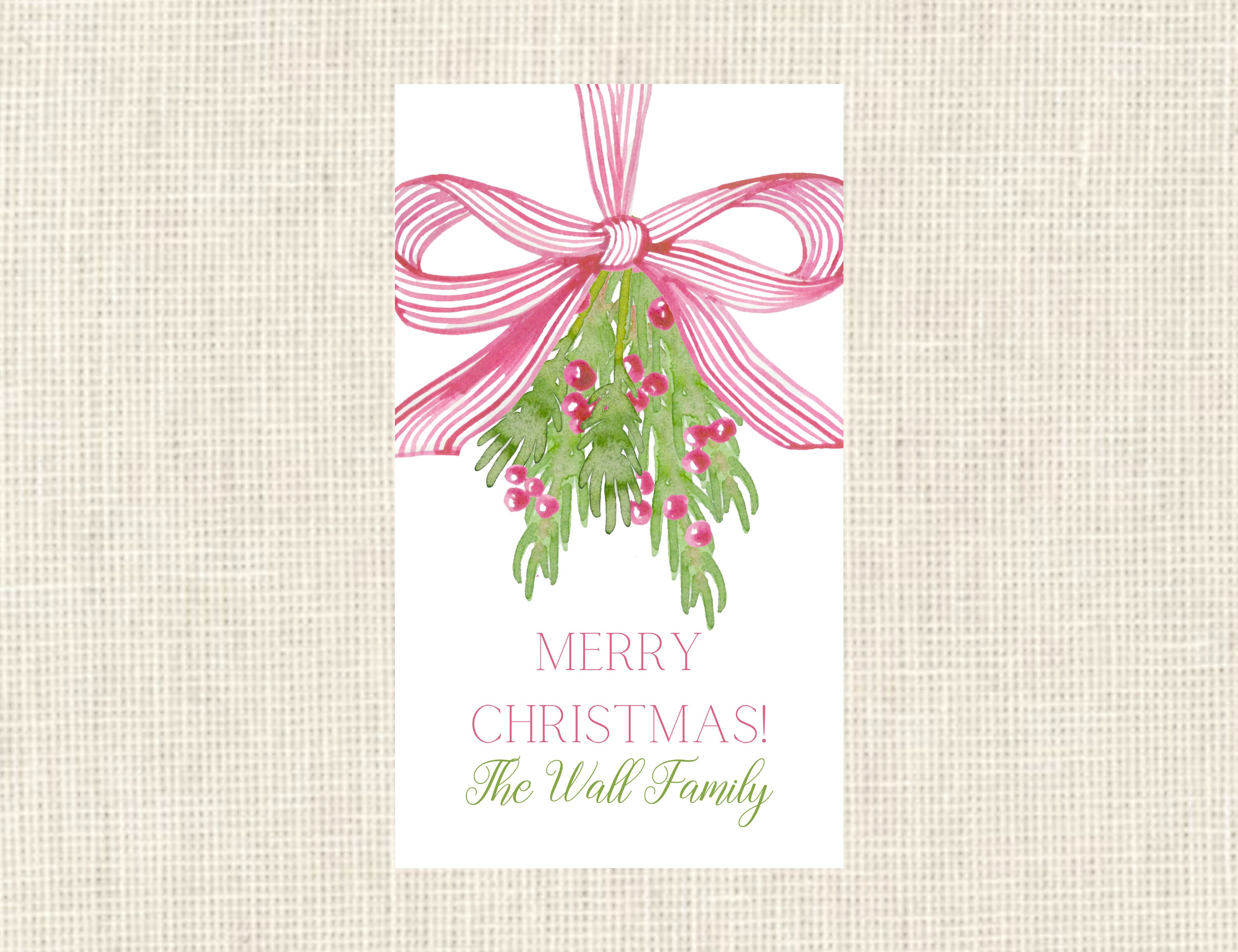 Jumbo Gift Tags With String - Christmas Cookie Tags, Fun Watercolor Holiday  Label - Yahoo Shopping