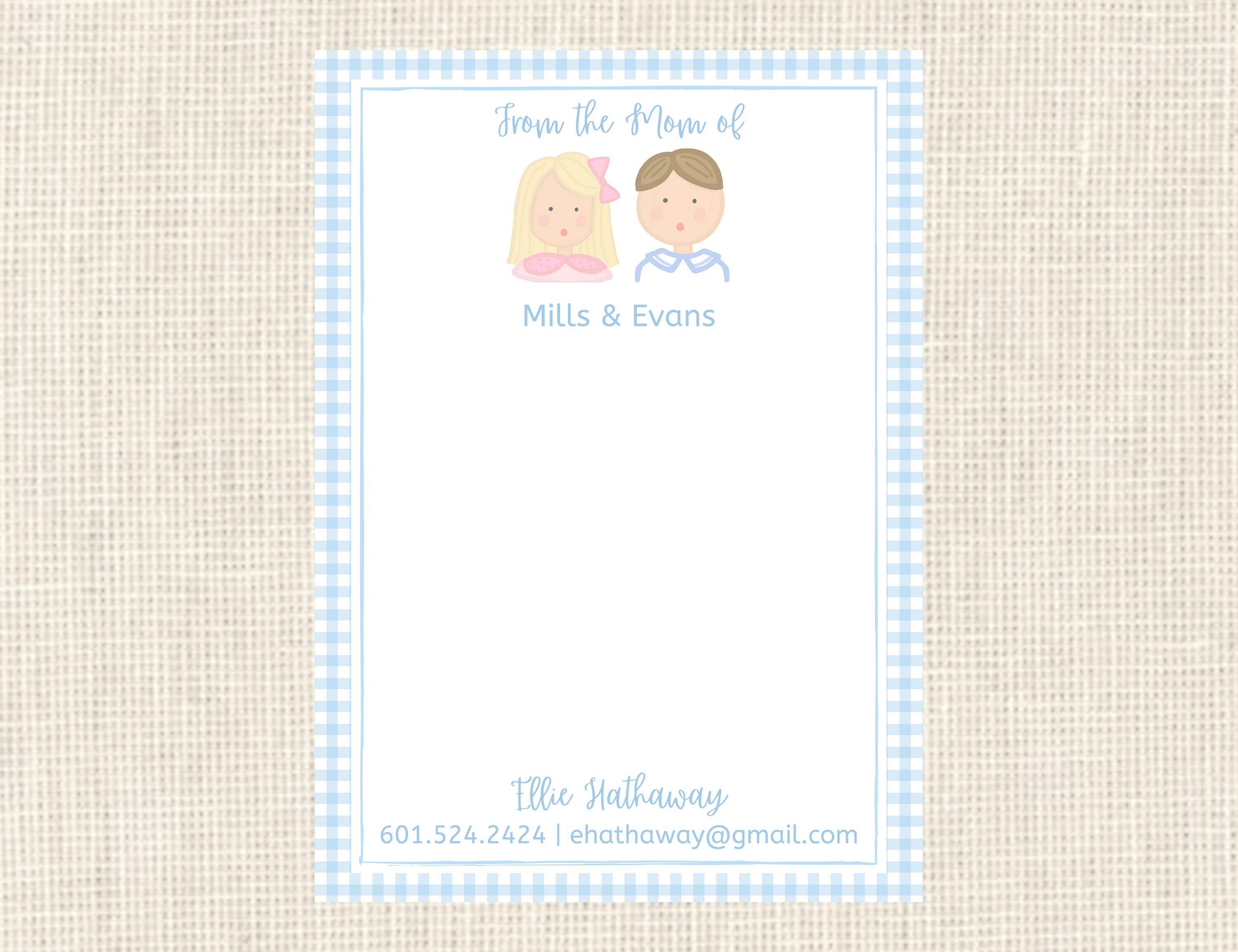 Personalized Mommy Notepad Childrens Custom Notepad / Grandma Etsy