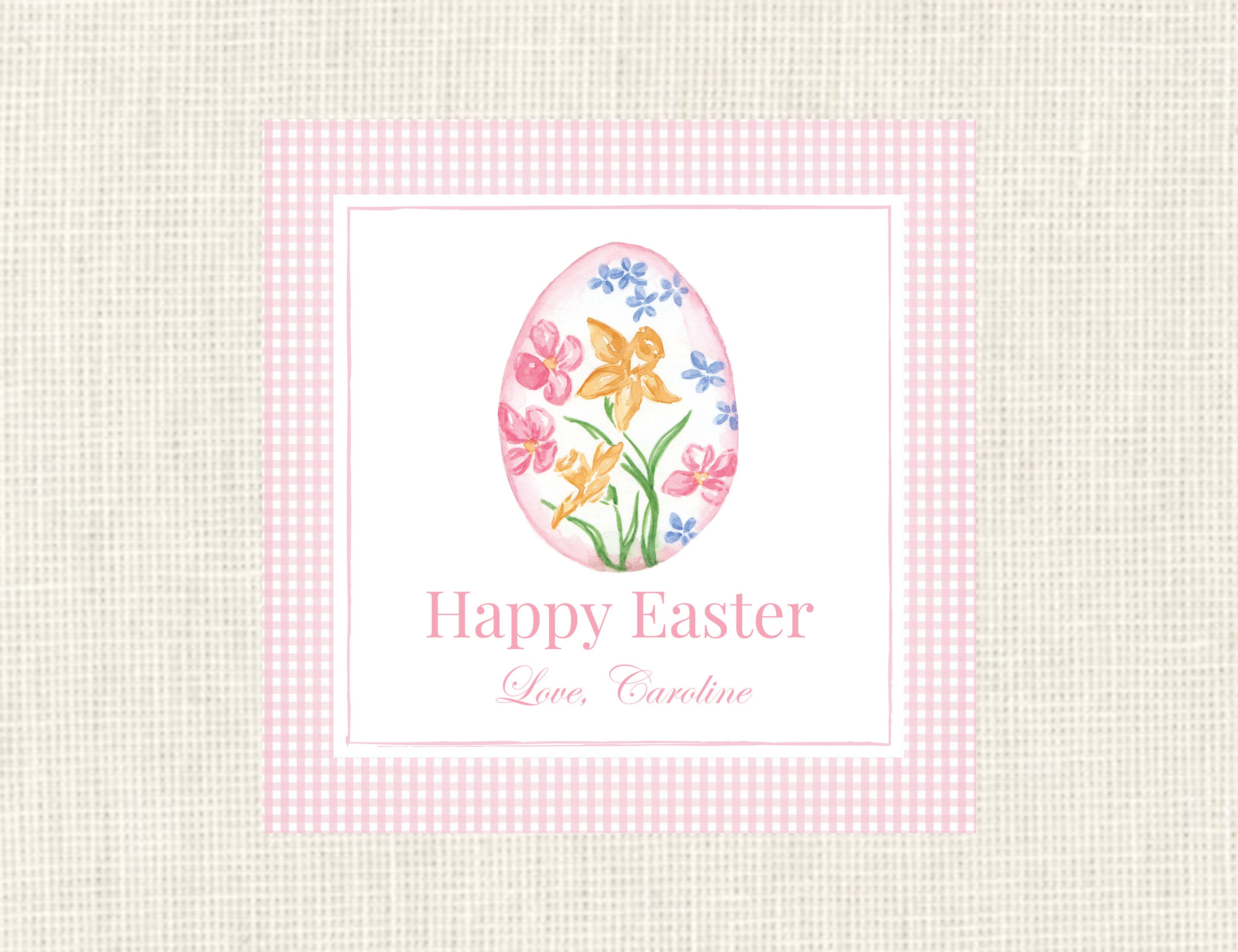 Watercolor Easter Tags / Spring Gift Tags / Bunny -  Australia