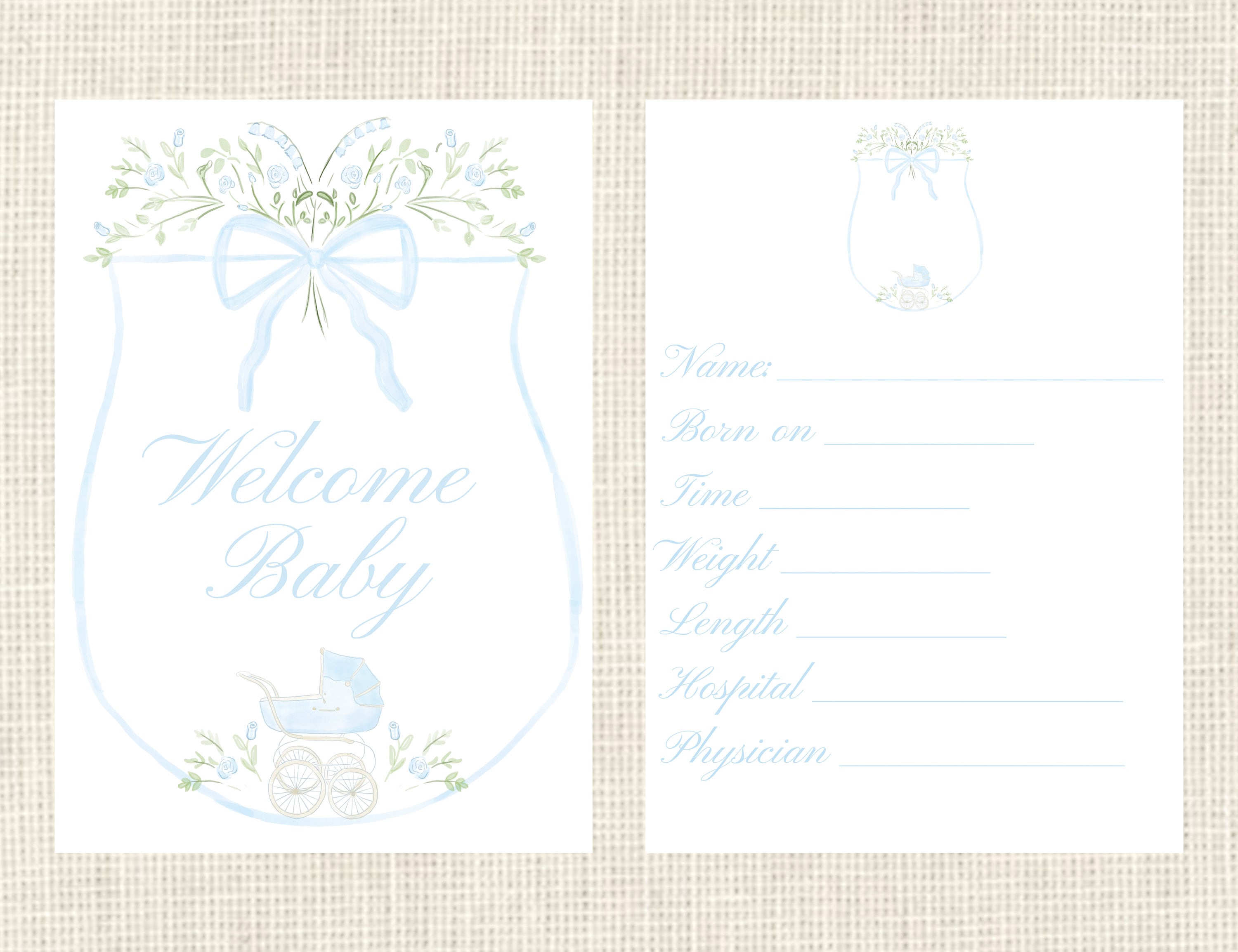 Watercolor Baby Milestone Cards Two Sided / Floral Crest / Gift / Baby ...