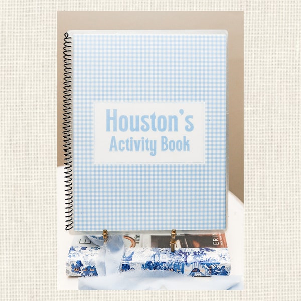 Tracing Activity Book Personalized Children's / Church, Restaurant, Car Activity for Kids