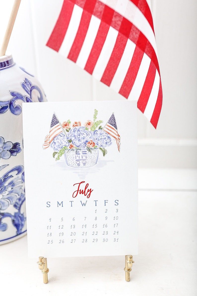 Chinoiserie Desk Calendar CALENDAR ONLY / 2021 | Etsy