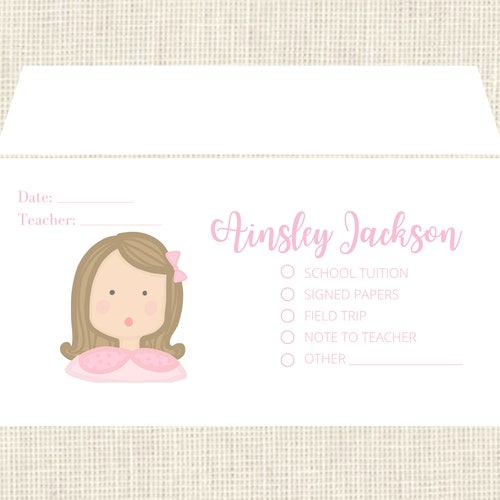 Personalized Envelopes School Set of 25 Custom Faces Etsy