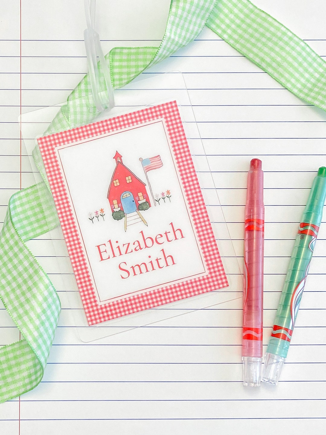 Backpack Bag Tag Personalized / Back to School Book Bag Tag