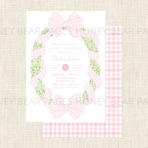 Baby Shower Watercolor Invitations / Christmas