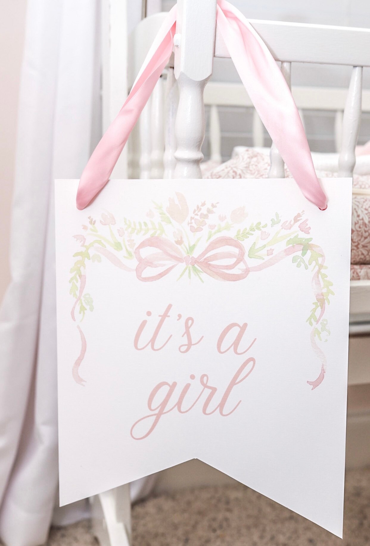 Hospital baby sign Baby announcement sign