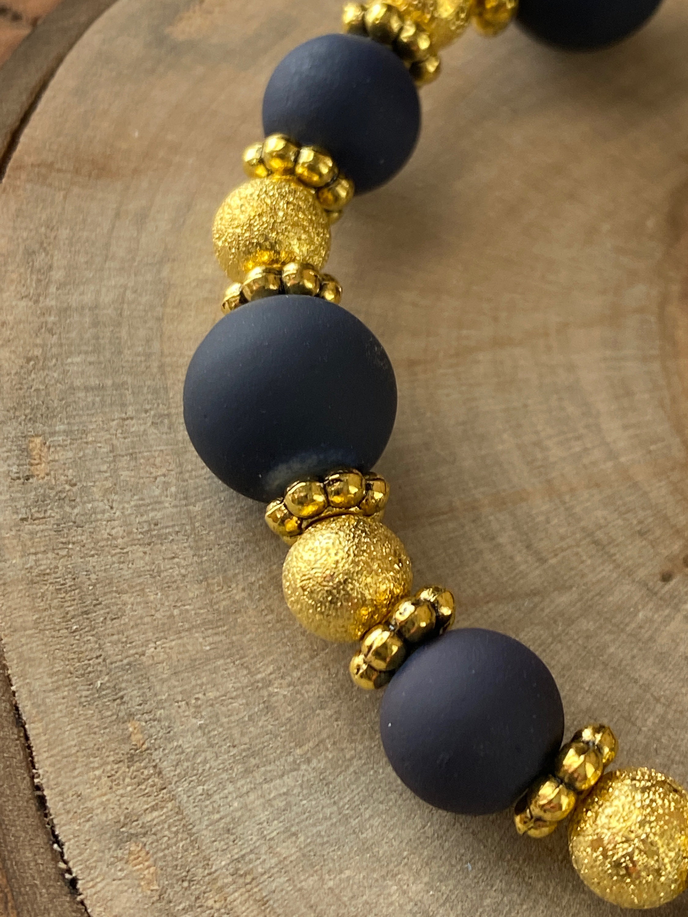 Sparkle Blue & Gold Bracelet Notre Dame Bracelet Notre Etsy
