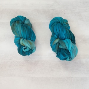 Hand dyed Thick and Thin Yarn - Tide Pool