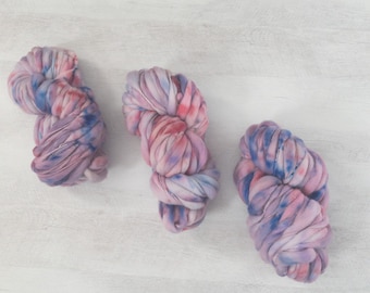 Hand dyed Thick and Thin Yarn - Purple Daze