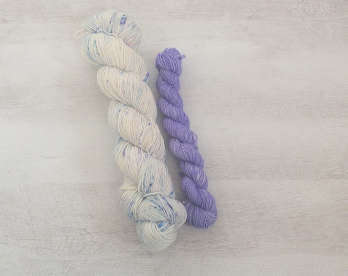Featured listing image: Hand dyed sock set - Hydrangeas
