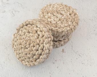 Macrame Coaster Set - Tan