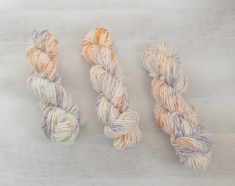 Hand dyed single ply bulky - In Bloom