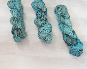 Hand dyed worsted - Sea Glass