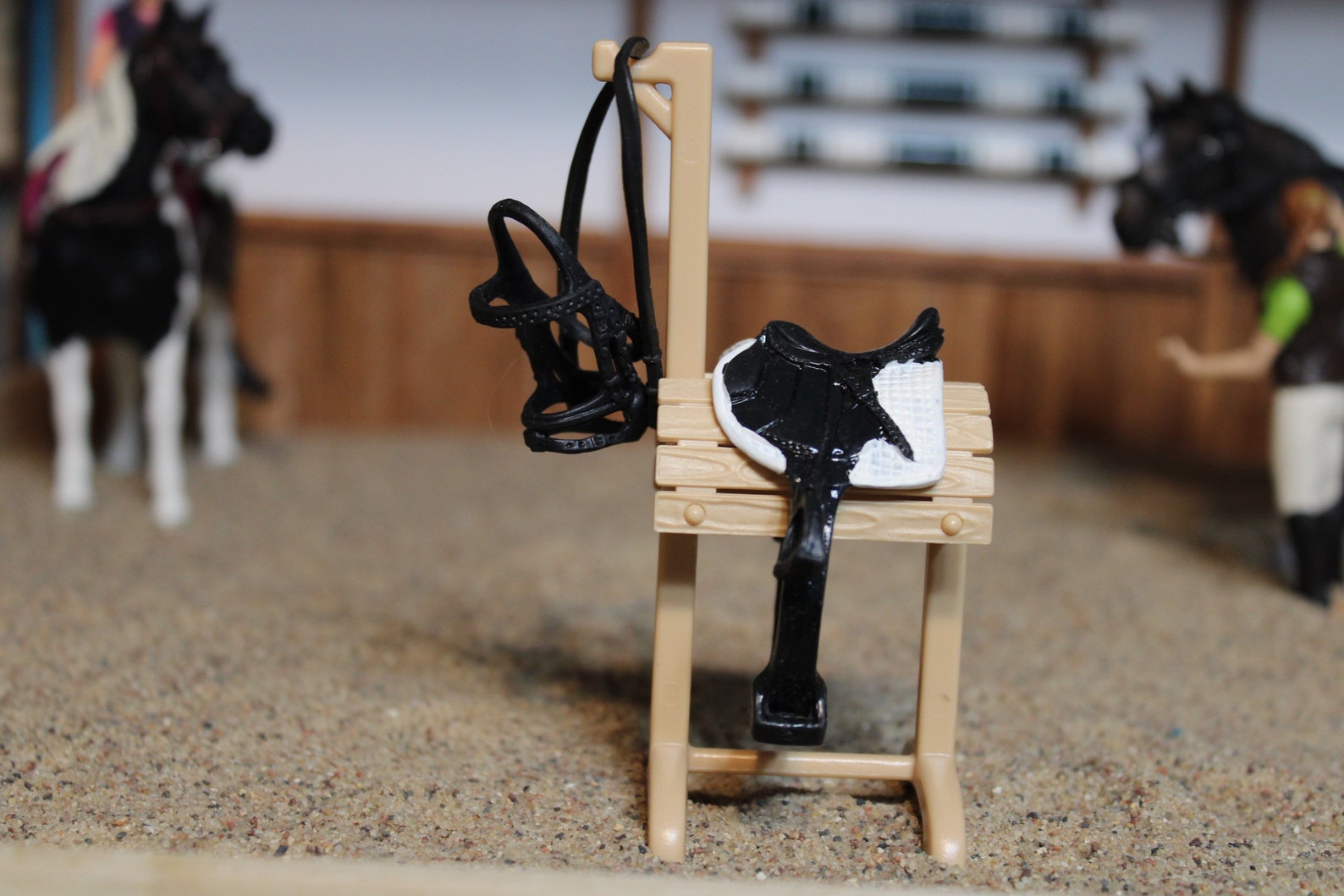 Schleich Model Horse Tack Set Saddle and Bridle Etsy