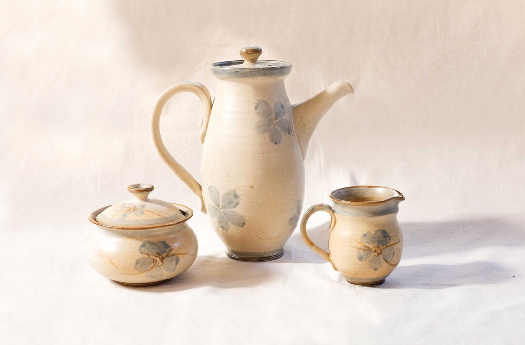 Vintage Pottery, Yarrabar Dubbo Coffee / Tea Set Etsy