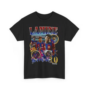 Lamine Yamal Barcelona FC Soccer Football Vintage Retro Graphic Tee