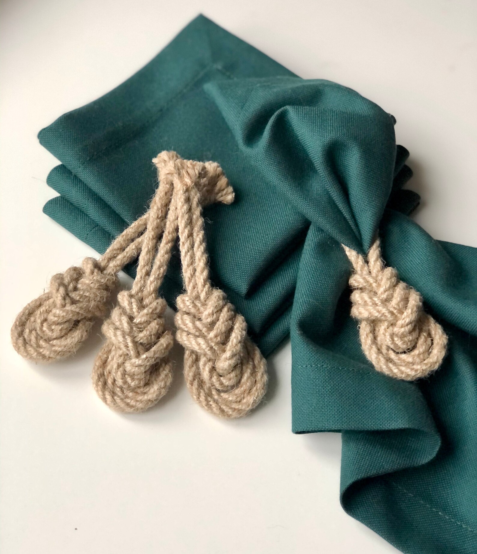 Jute Napkin Ring, Jute Rope Napkin Holders, Rustic Napkin Rings Etsy