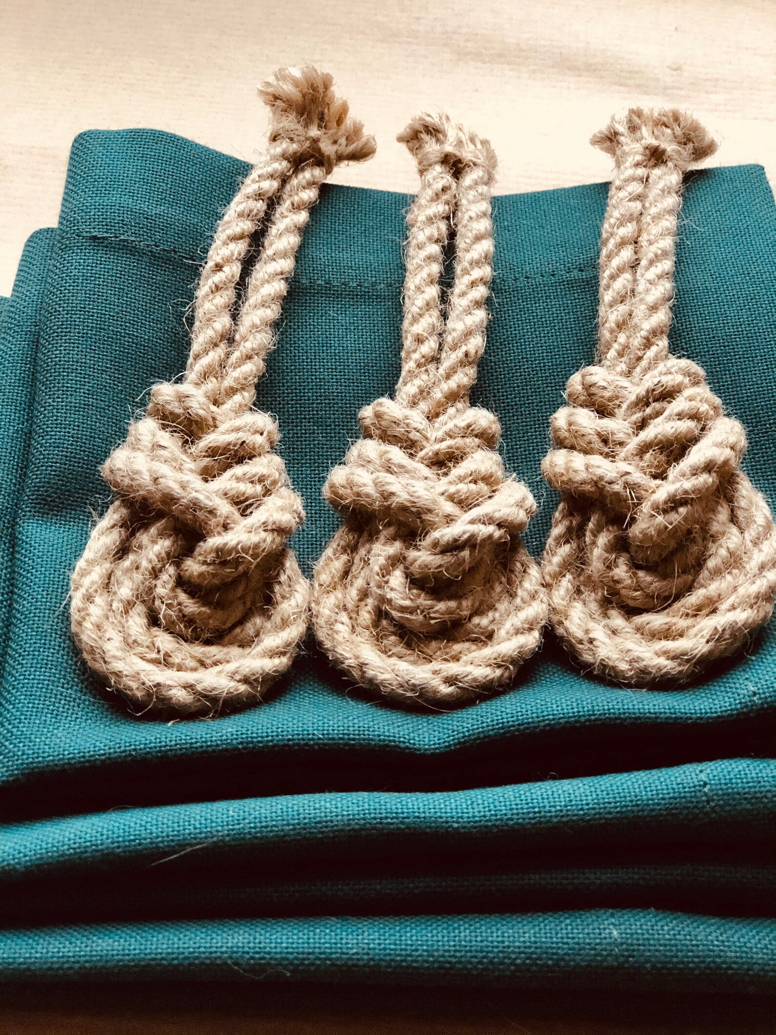 Jute Napkin Ring Jute Rope Napkin Holders Rustic Napkin Etsy