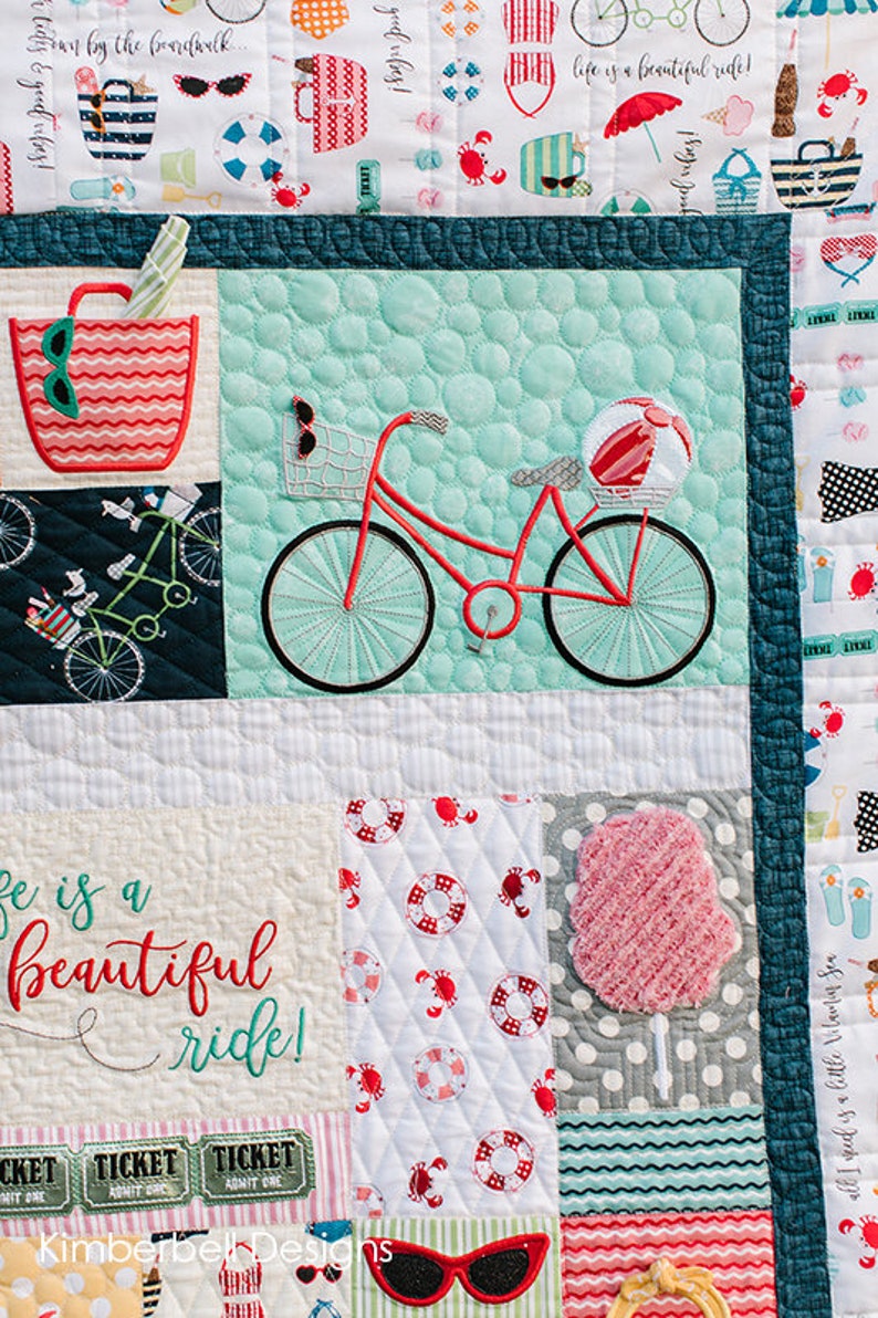 Kimberbell Vintage Boardwalk Fabric Kit Quilt Top Fabric Kit Etsy