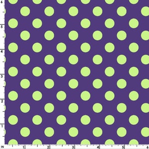 Hometown Halloween - Purple and Green Dots - Candy Corn Quilt Shoppe - 100% Cotton Fabric - Quilting Fabric - MAS8216-VG