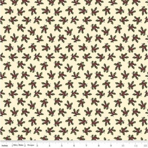 Christmas at Buttermilk Acres Holly Cream by Stacy West for Riley Blake Designs - C10903-CREAM