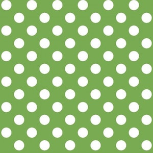 Kimberbell Basics Green and White Dots By Kim Christospherson for Maywood Studios - 100% Cotton Fabric - Quilting Fabric - MAS8216-G