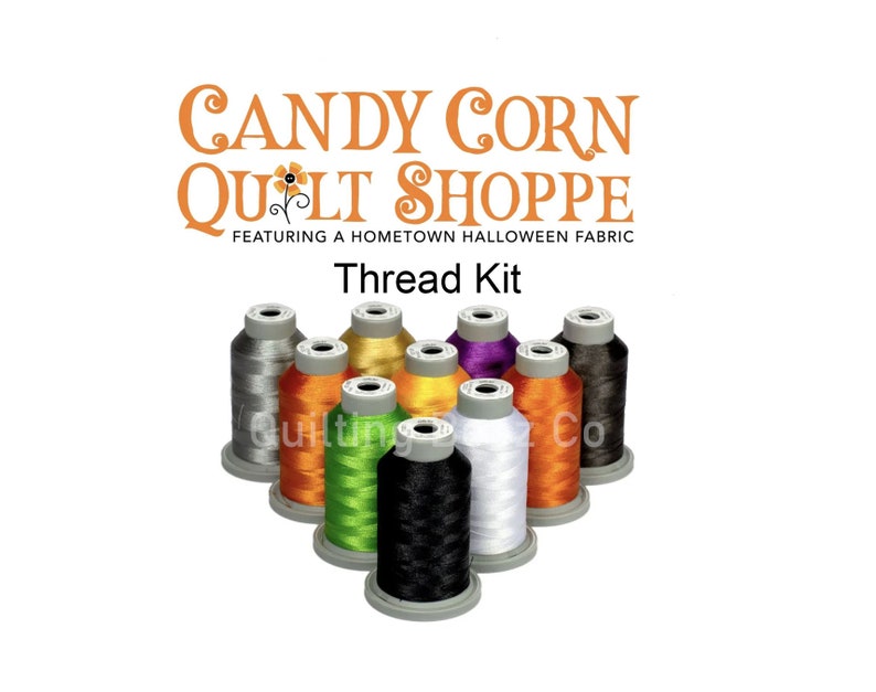 Kimberbell Candy Corn Quilt Shoppe Glide Thread Kit 10 Mini Etsy
