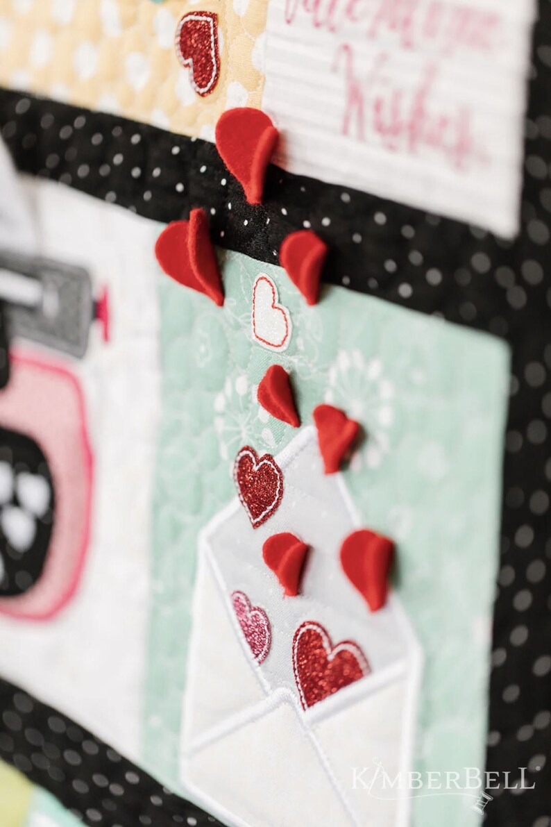 Kimberbell Love Notes Machine Embroidery CD SVG Files included KD808