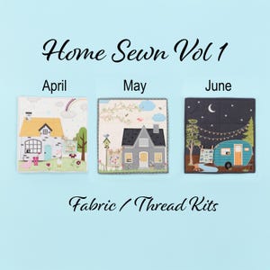 Kimberbell Home Sewn Vol 1 Mini Quilt Fabric Only Kits / Thread Kits (NO Box) - April thru June - Pick Month(s) or All 3 - No embellishments