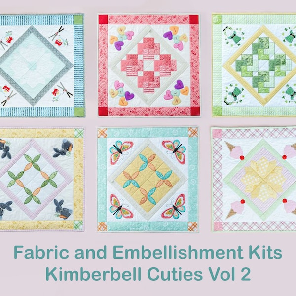 Kimberbell Cuties Vol 2 Fabric and Embellishment Kits - January through June - Table Toppers - Pick Month / All Months