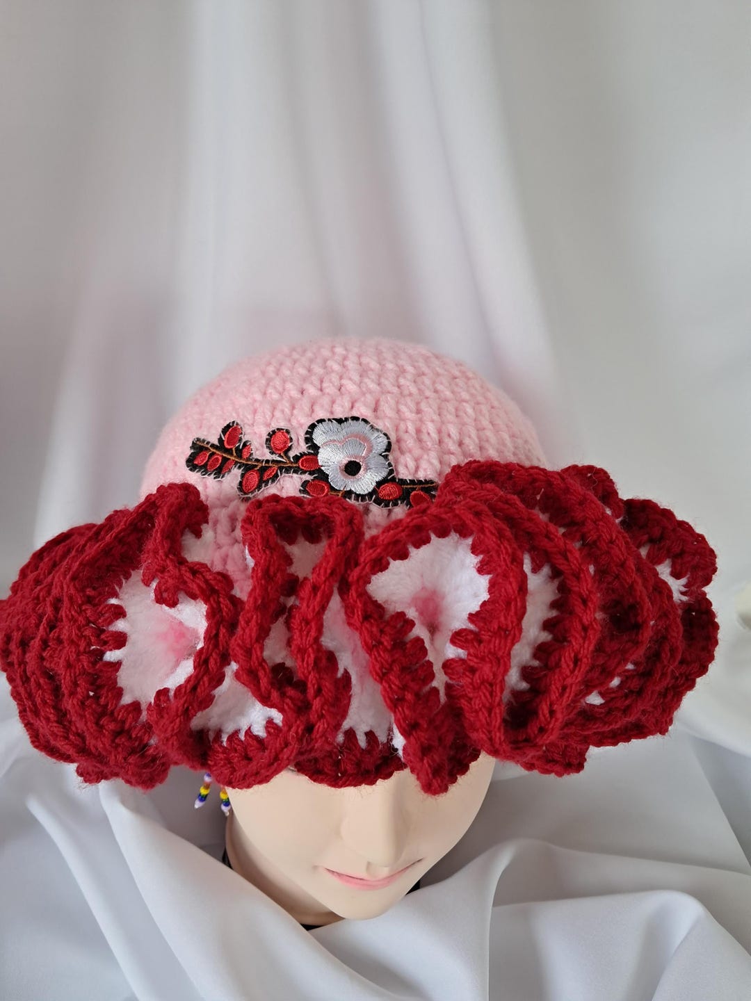Ruffle Hat Handmade Crochet - Etsy