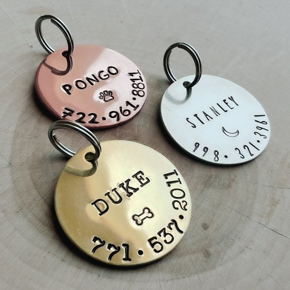 Dog Tag / Medium and Big Dog Tag / Dog Name Tag/ Puppy Tag / Etsy