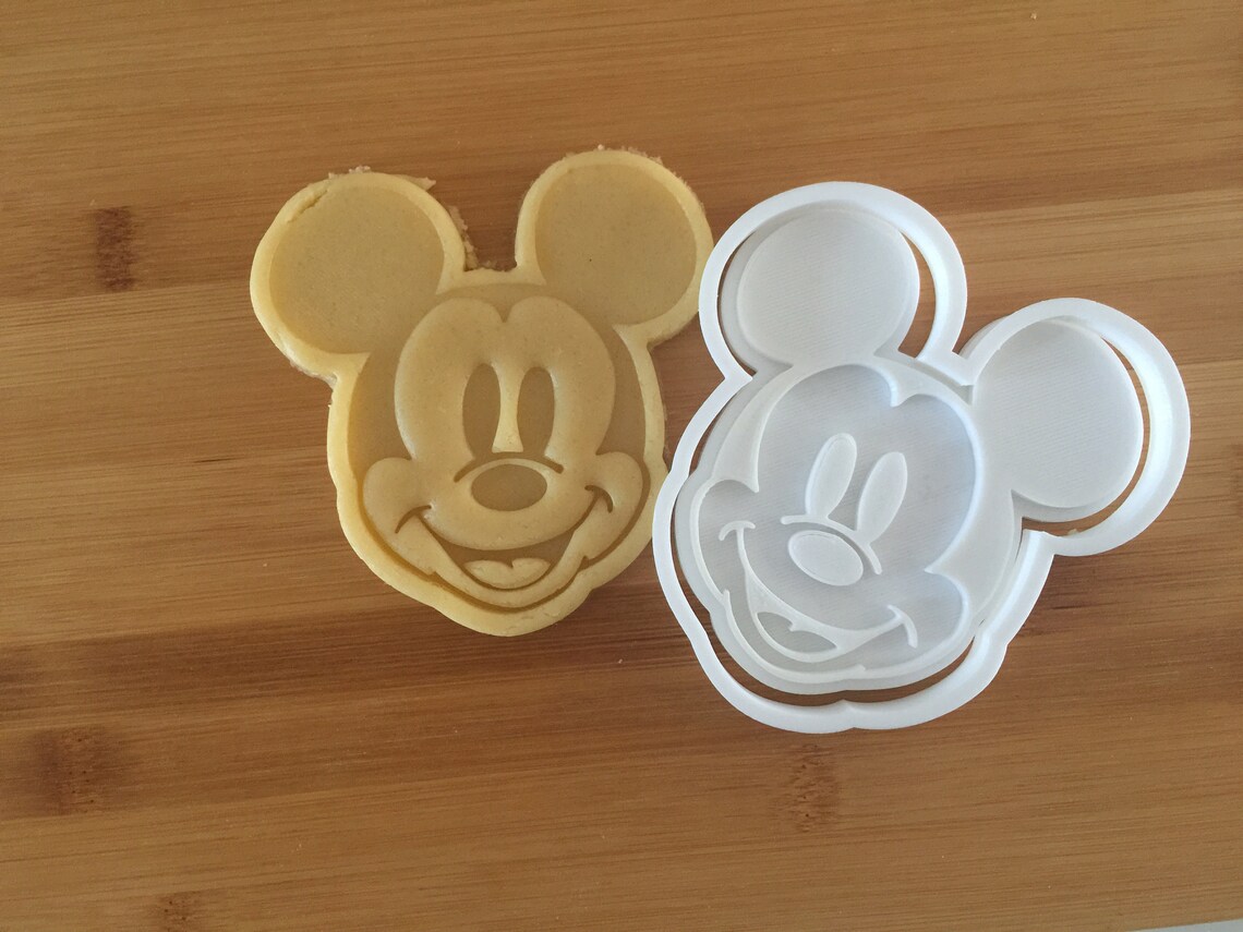 Mickey Mouse Cookie Cutter 2 piece 1 x Cutter & 1 x Etsy