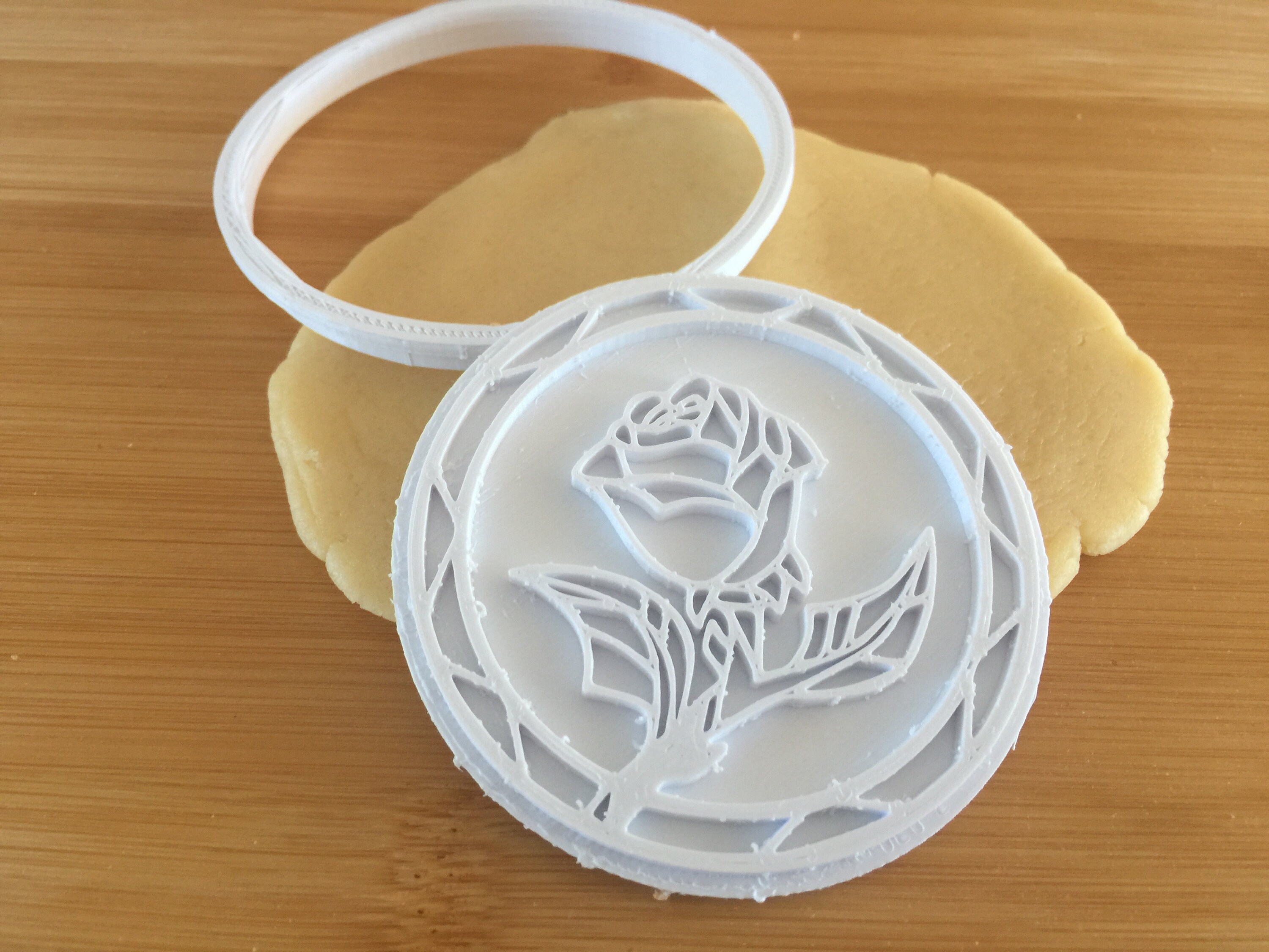 Rose Cookie Cutter 2 piece 1 x Cutter & 1 x Embosser Etsy