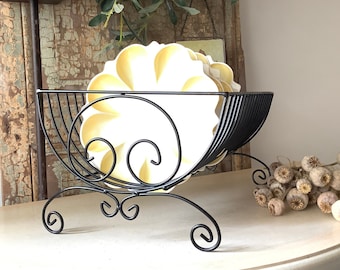 French Dish Drainer Metal Plate, Draining Rack, Vintage Wire Display Stand, Farmhouse Kitchen Drainer, Kitchen Decor, Home Decor