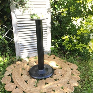 Singer pedestal table leg, Singer table central leg, cast iron foot for bistro table, Industrial style decor, french country farmhouse