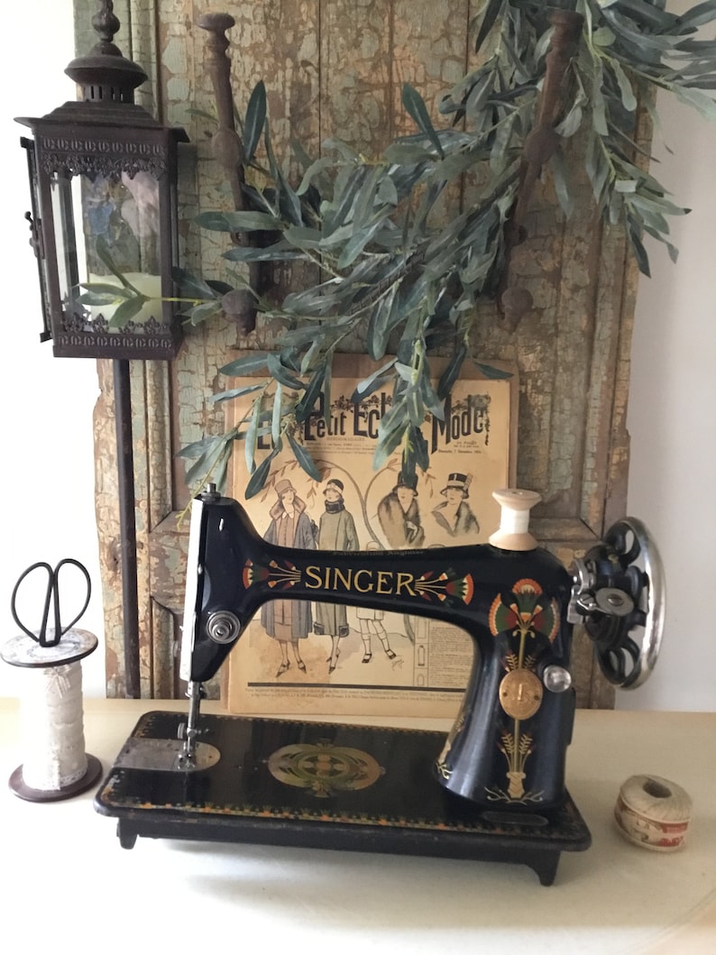 Singer Sewing Machine Egyptian Lotus Decals No 661 Model Etsy